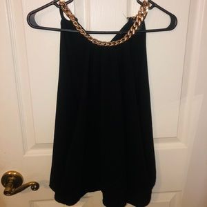Black chain blouse